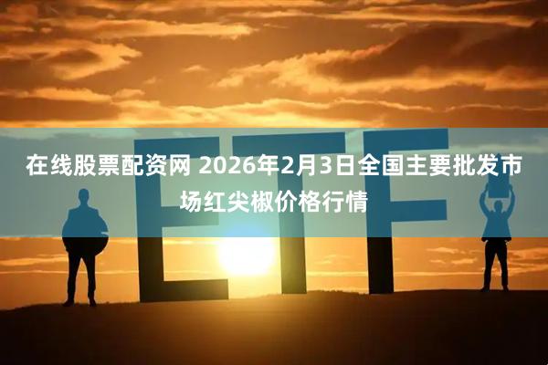 在线股票配资网 2026年2月3日全国主要批发市场红尖椒价格行情